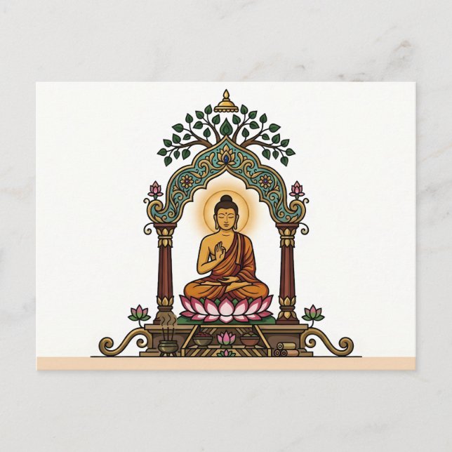 Sukiti Buddha: Sacred Dhamma Postcard (Front)