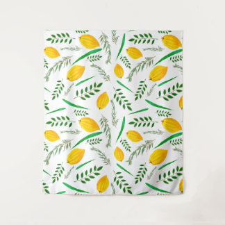 Sukkah,  sukkot,  Etrog,  Jewish holydays, shofar, Tapestry