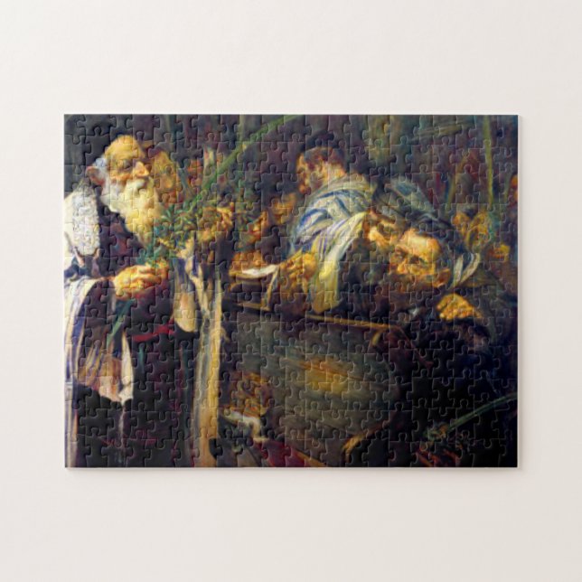 SUKKOT by Leopold Pilichowski - 1895 Jigsaw Puzzle (Horizontal)