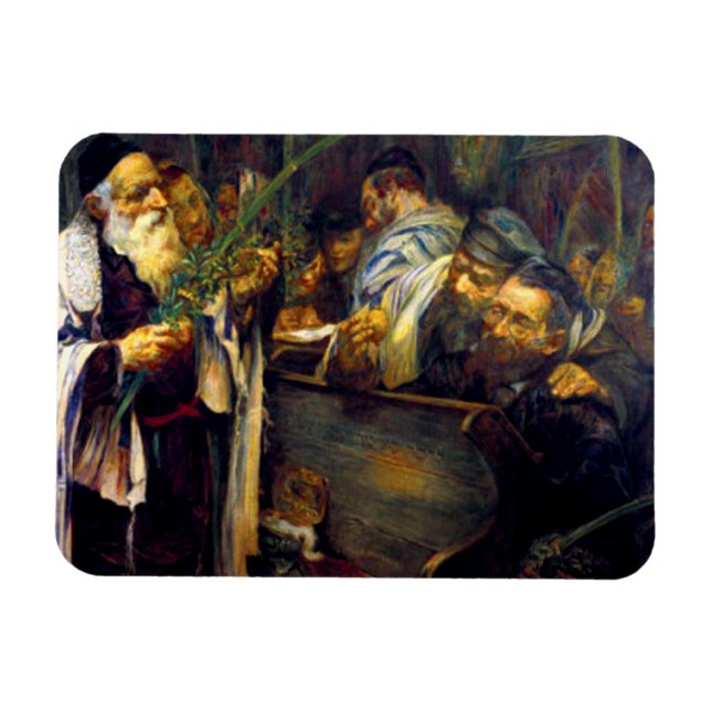 SUKKOT by Leopold Pilichowski - 1895 Magnet (Horizontal)