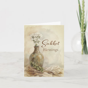 Sukkot Harvest Blessings Card
