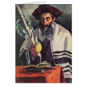 Sukkot - Painting by Paula Gans - Signed 1920