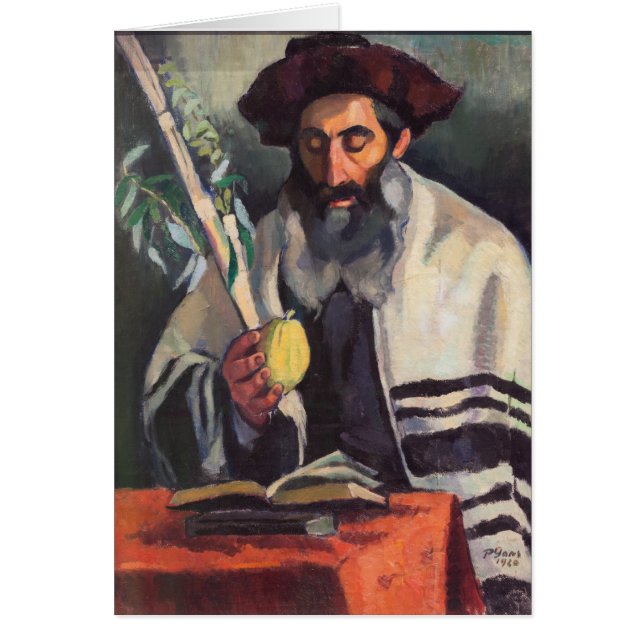 Sukkot - Painting by Paula Gans - Signed 1920 (Front)