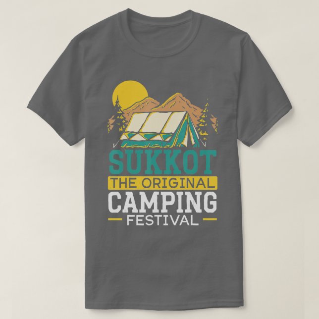 Sukkot The Original Camping Festival Israelite Suk T-Shirt (Design Front)