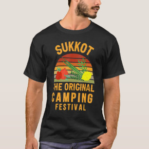 Sukkot The Original Camping Festival Sukkah Lulav  T-Shirt