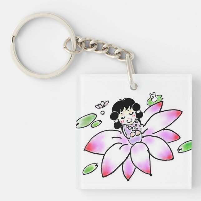 Sukunahikona-chan Key Holder Ring (Front)