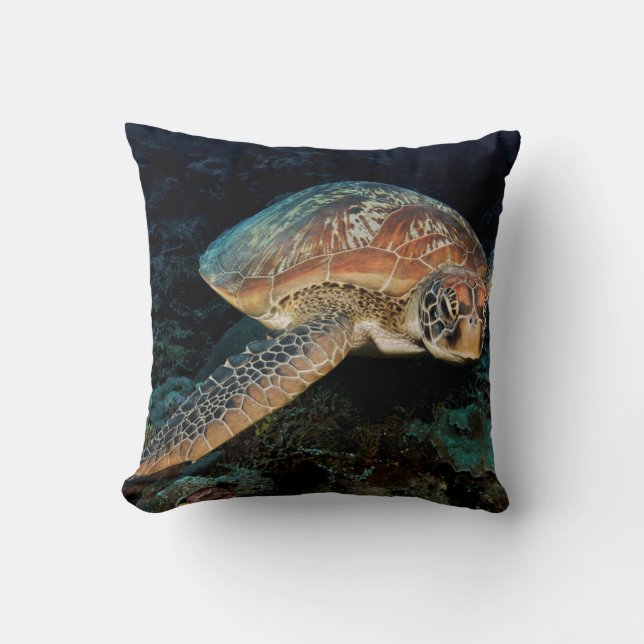 Sulawesi | Green Sea Turtle Cushion (Front)