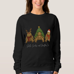Sulcata Tortoise Christmas Trio Sweatshirt
