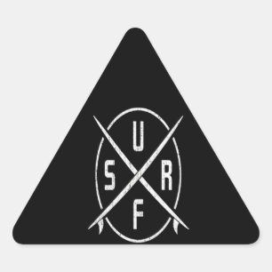 Sulfing Lover Compass Of Surfing Triangle Sticker