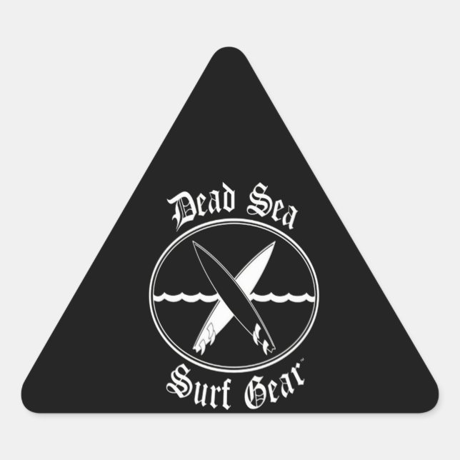 Sulfing Lover| Dead Sea Surfing Gear Triangle Sticker (Front)