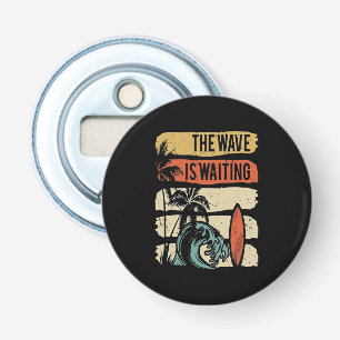 Sulfing Lover The Vintage The Wave Is Waiting Bottle Opener