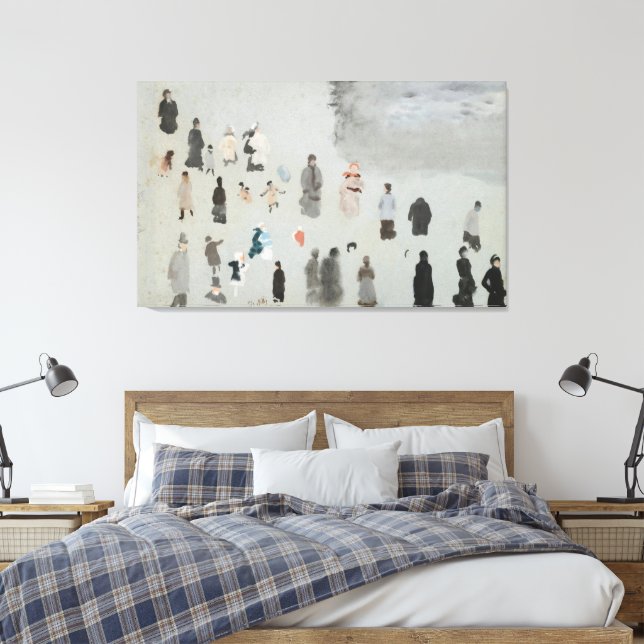 Sulle Strade Di Parigi Canvas Print (Insitu(Bedroom))