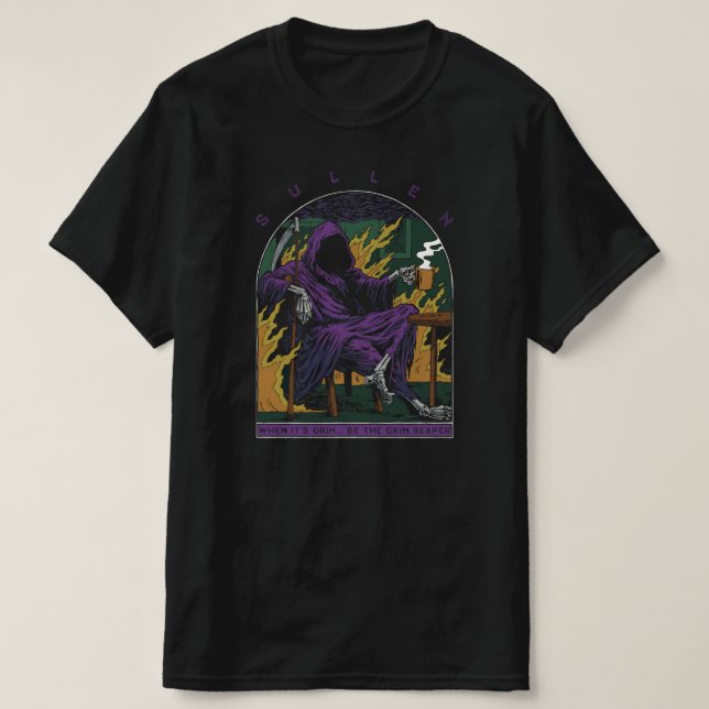 Sullen Grim Reaper T-Shirt (Design Front)