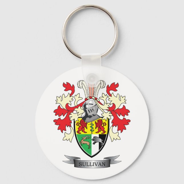 Sullivan-Coat-of-Arms Key Ring (Front)