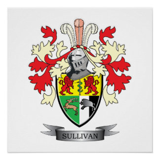 Sullivan Coat of Arms Poster
