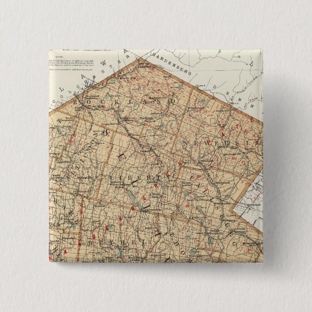 Sullivan County 15 Cm Square Badge (Front)