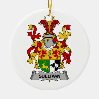 Sullivan Family Crest Ceramic Tree Decoration