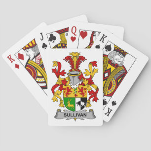 Sullivan Family Crest Playing Cards