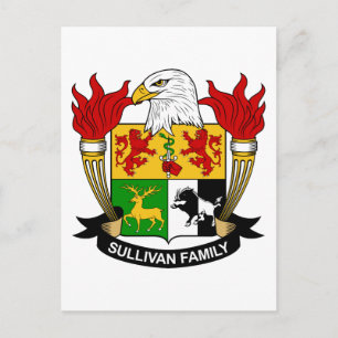 Sullivan Family Crest Postcard