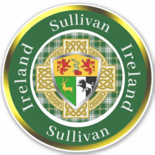 Sullivan Irish Shield/Celtic Cross Personalised