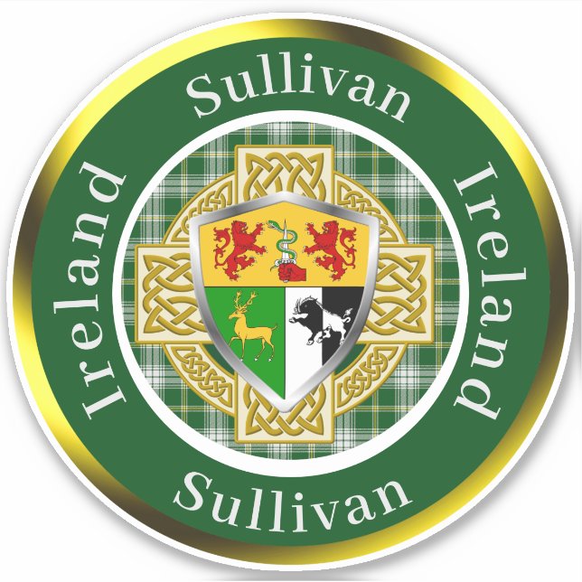 Sullivan Irish Shield/Celtic Cross Personalised (Front)