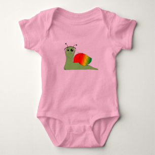 Sullivan la Snail loves music: Reggae Baby Bodysuit
