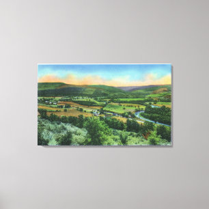 Sullivan Mountain View of the City Canvas Print