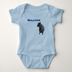 Sullivan Name With Aussie Quokka, Baby Bodysuit