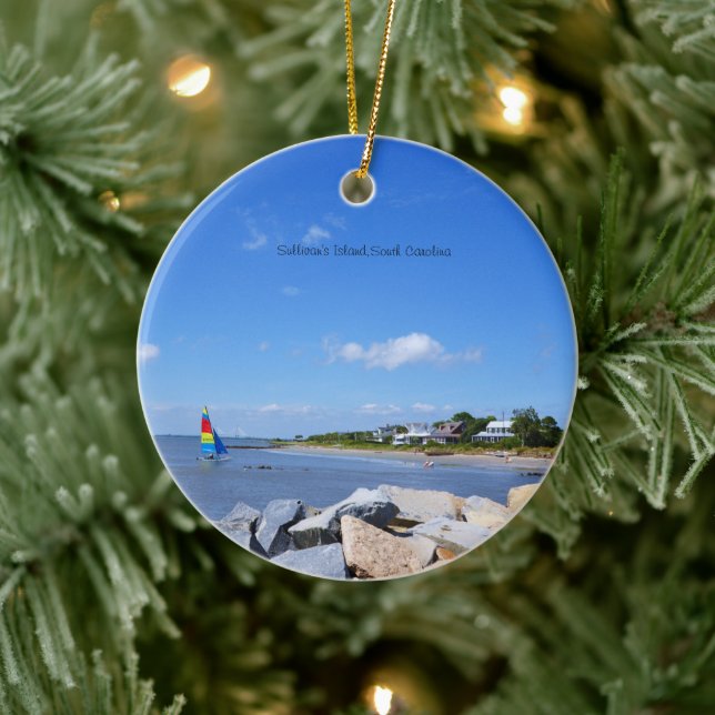 Sullivan's Island Charleston South Carolina Ceramic Tree Decoration (Tree)