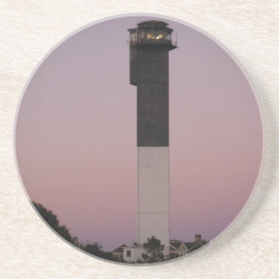 Sullivan's Island Lighthouse at Sunset Coaster