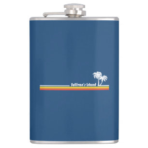 Sullivan's Island South Carolina Hip Flask