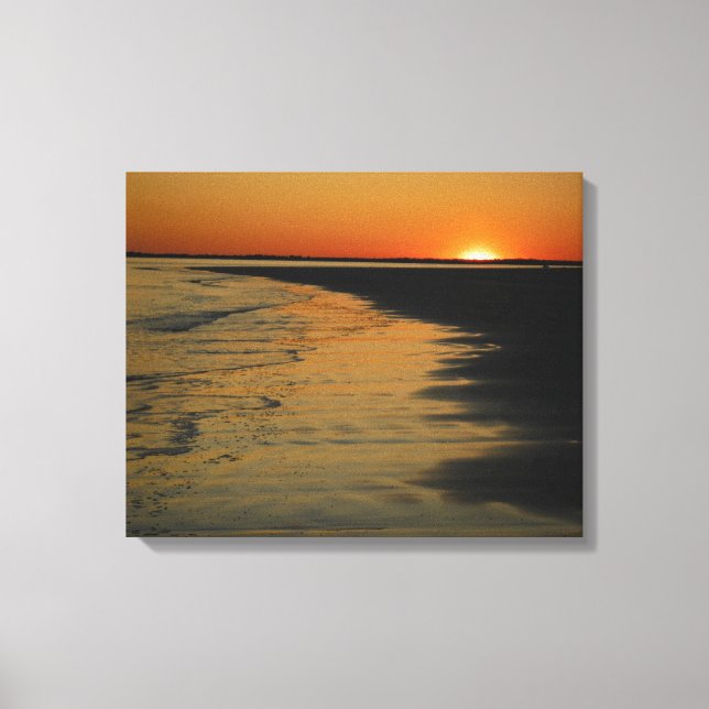 Sullivan's Island, South Carolina Sunset Canvas Print (Front)