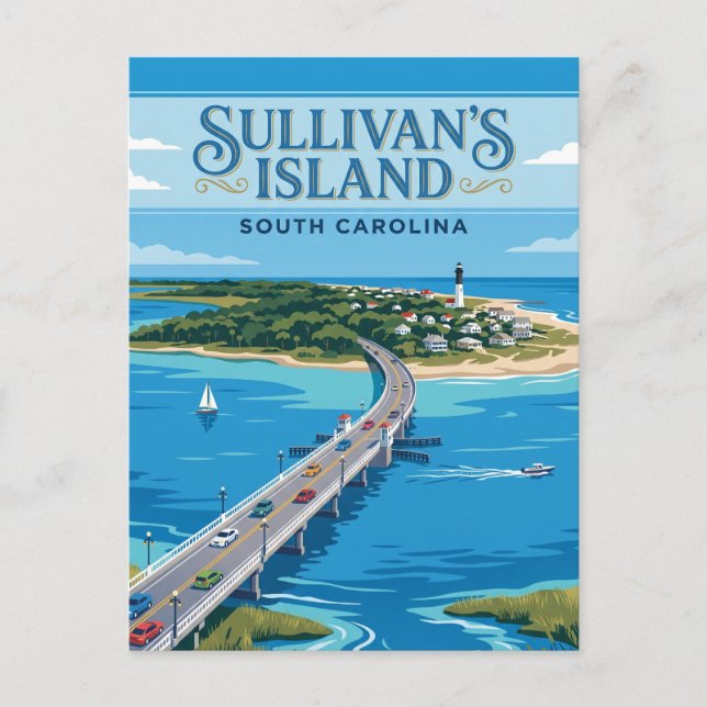 Sullivan's Island USA Postcard (Front)