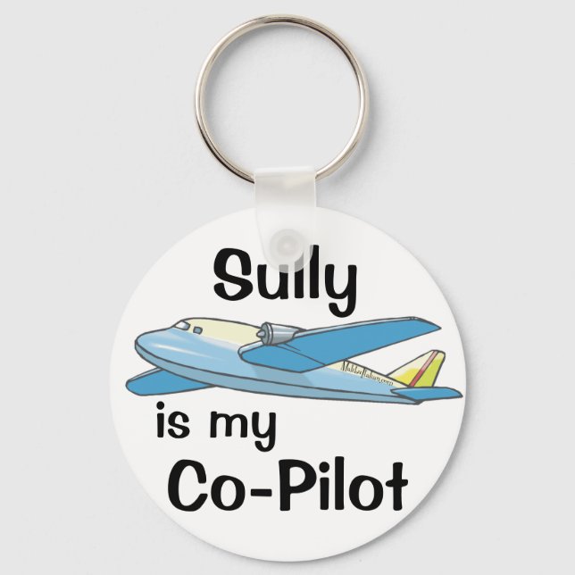 Sully Is My Co-Pilot Key Ring (Front)