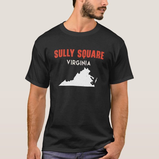 Sully Square Virginia USA State America Travel Vir T-Shirt (Front)