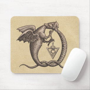 Sulphur and Mercury Symbol Mouse Pad