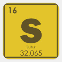 Sulphur chemical element symbol chemistry formula 