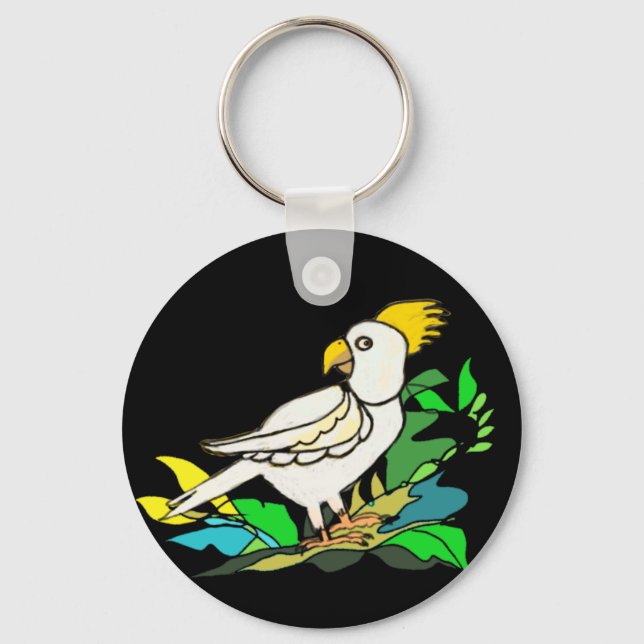Sulphur crested cockatoo key ring (Front)