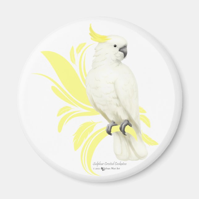 Sulphur Crested Cockatoo Magnet (Front)