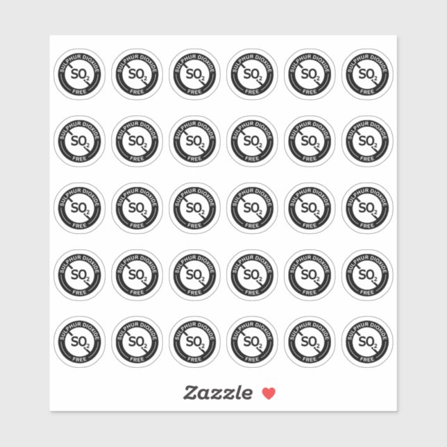 Sulphur Dioxide Free Mini Food Allergy Food Safety (Sheet)