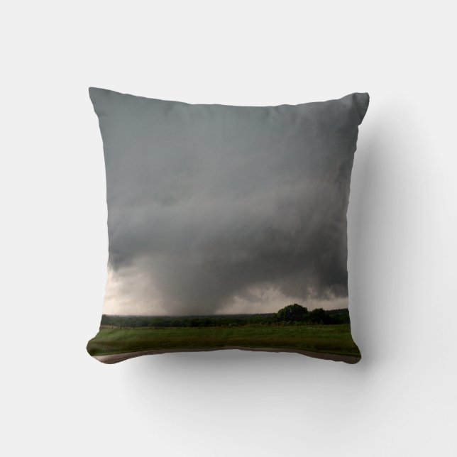 Sulphur, OK EF3 Tornado Throw Pillow (Front)