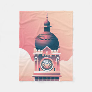 Sultan Abdul Samad Building Fleece Blanket