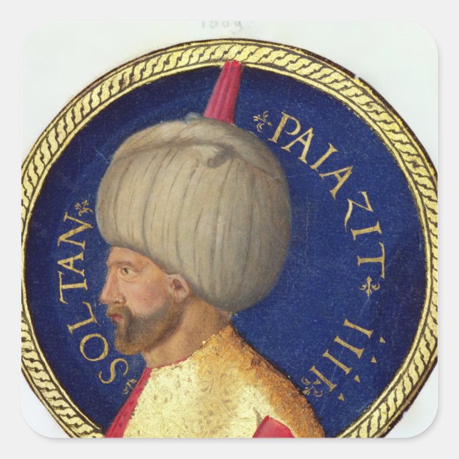 Sultan Bayezid I Square Sticker (Front)
