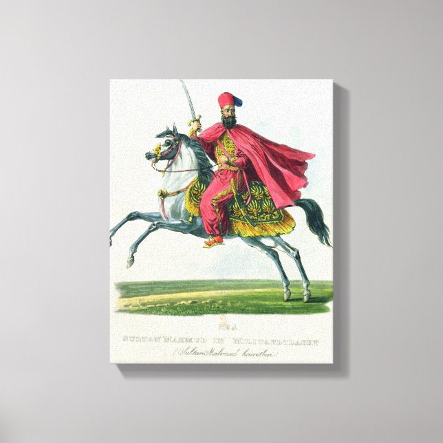 Sultan Mahmud II  1829 Canvas Print (Front)