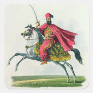Sultan Mahmud II 1829 Square Sticker