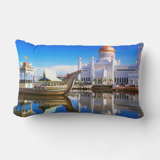 Sultan Omar Ali Saifuddien Mosque Lumbar Cushion (Front)