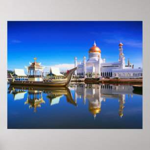 Sultan Omar Ali Saifuddien Mosque Poster