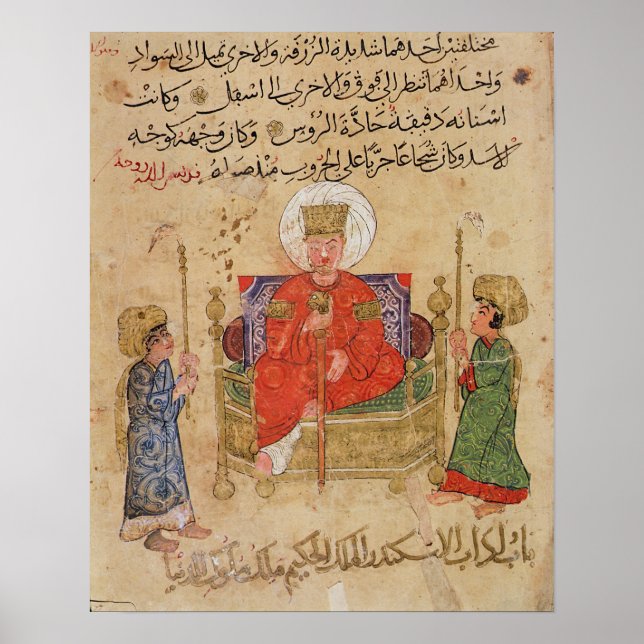 Sultan on his throne poster (Front)
