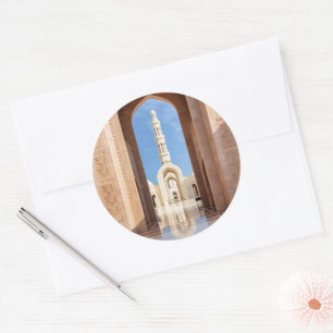 Sultan Qaboos Grand Mosque Classic Round Sticker