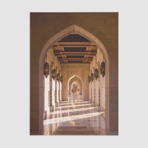 Sultan Qaboos Grand Mosque in Muscat, Oman Tissue Paper